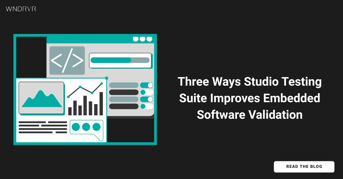 WindRiver's tweet photo. Spend less time managing test infrastructure and more time validating software. Discover three ways Wind River Studio Testing Suite helps teams automate workflows, keep hardware ready for testing, and scale existing automation investments.

Learn more: https://t.co/sHN3ZHALWJ https://t.co/4CZuVquuLV