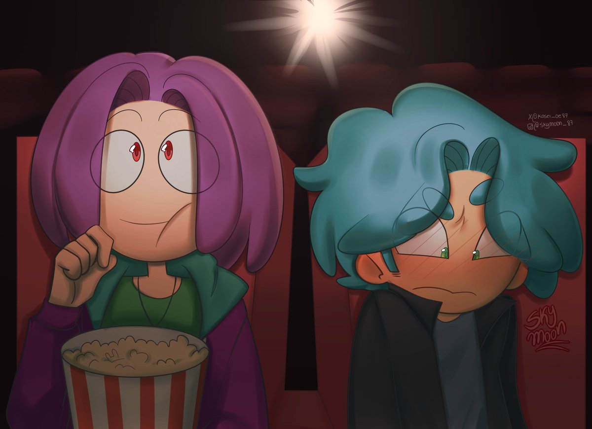 kosei_oe87's tweet photo. Día 2: Cine🍿🎥 

Hice lo mejor que pude ☝️🦐

 #fnafhstober2026 #fhs #fnafhs https://t.co/X8T2JnIF0B