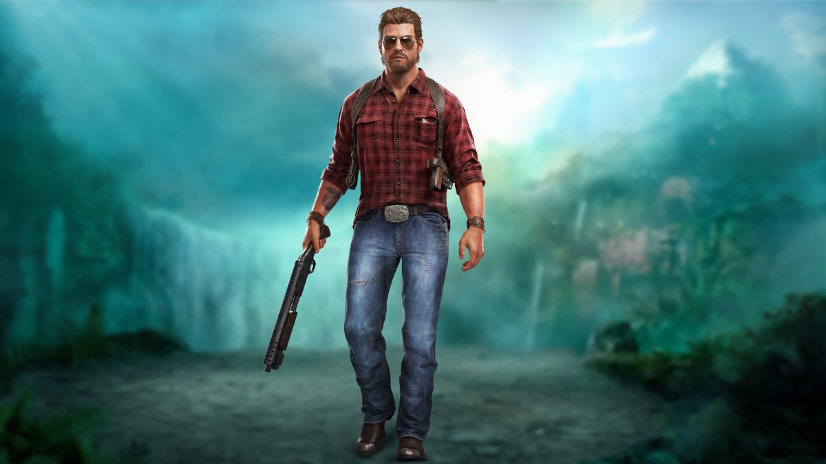 PlayTombRaider's tweet photo. Confident &amp; gruff. Meet Larson in next week's mini-doc episode! https://t.co/5qv5xA4dK8