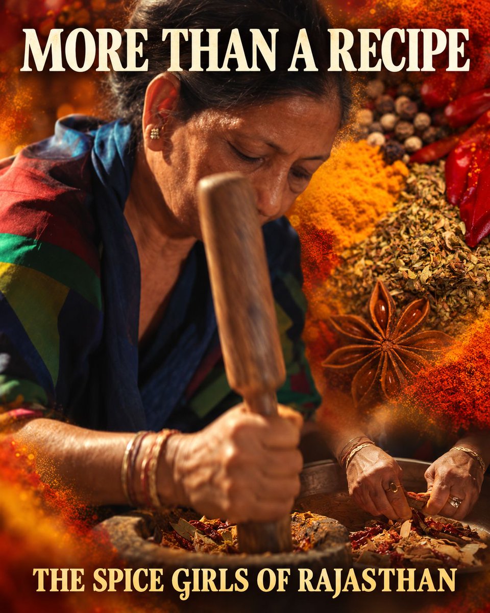 spice_rajasthan's tweet photo. Some recipes are measured in generations. Bhagwanti learned her spice recipes from her mother, who learned from hers. Today she’s passing that knowledge on to her daughters.
Is there something someone in your family taught you that you still do their way?
https://t.co/PWWksVR2t7 https://t.co/aFS4GeKMWt