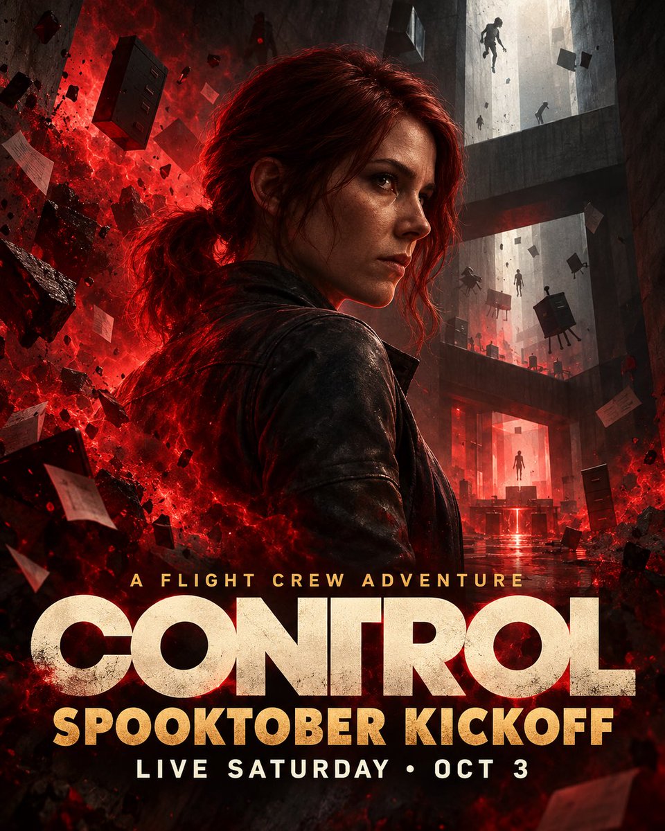 ItsJustTKttv's tweet photo. Spooktober starts early. 👁️ Tomorrow, Saturday Oct. 3, I’m heading back into CONTROL to continue Jesse Faden’s story inside the Oldest House. Let’s see what the Hiss has waiting. Come hang with the Flight Crew.
#ControlGame #ControlGameplay https://t.co/MUjUIbCVOl
