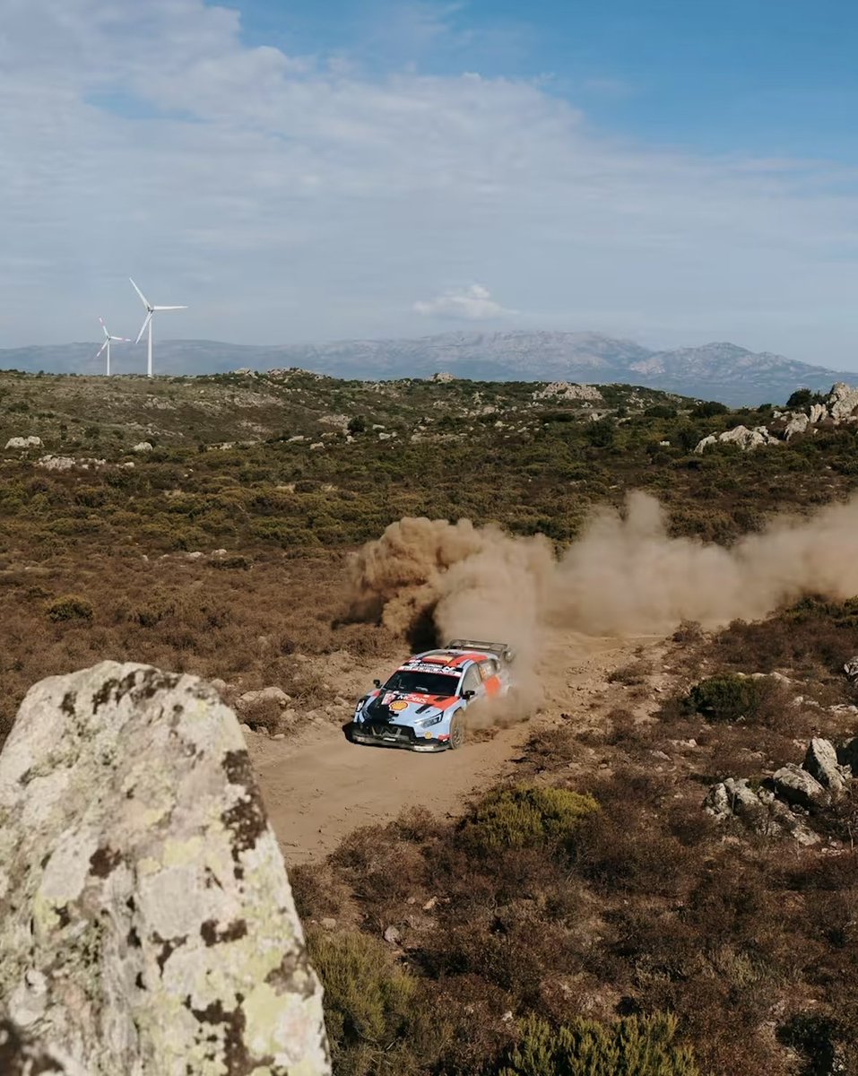 ShellMotorsport's tweet photo. The dust is calling 🇮🇹🔥

Sardegna, we’re here. Full throttle, no holding back. 🏁💨

Proud to be fuelling Hyundai with Shell Helix Ultra Oil ⛽️

#ShellMotorsport https://t.co/WhymlDdu2Z