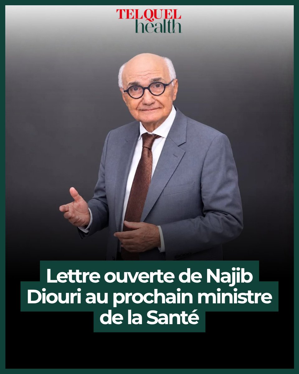 TelQuelHealth's tweet photo. Expert international et économiste de la santé, directeur d'Alium Santé Maroc, le Dr Najib Diouri s'adresse au futur ministre de la Santé et de la Protection sociale. Il y dit ce que le prochain mandat devra prouver.

🔗https://t.co/EhPkyiSXYN https://t.co/YbOg7llhiU