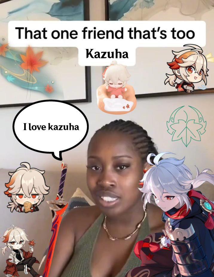 Lyen_Z's tweet photo. Making a #kazuha version https://t.co/9SHhcoHU2w