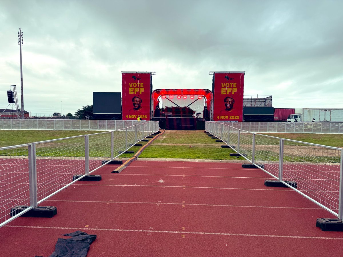 Sinawo_Thambo's tweet photo. It’s all systems go!

The Commander in Chief and President of the EFF, Julius Malema will address the second leg of the EFF Eastern Cape Provincial Manifesto Launch, under the following details;

Date: Saturday, 03 October 2026

Time: 13:00

Venue: NU2 Stadium, Motherwell, Gqeberha

#VoteEFF2026LGE