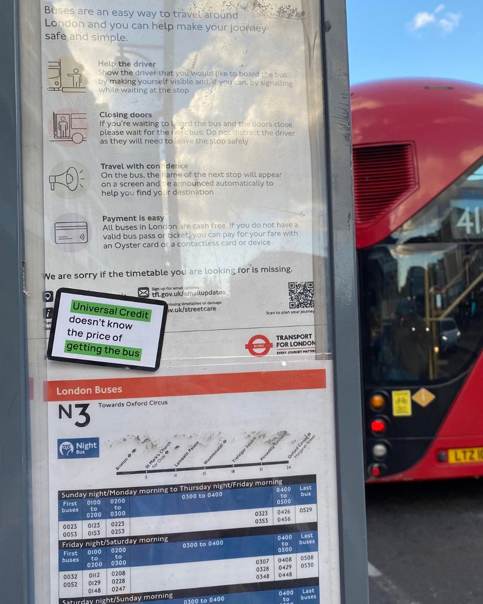 TrussellUK's tweet photo. Universal Credit doesn't know the cost of a pint of milk. Or heating. Or the bus.

It was never set based on how much essentials cost. Leaving millions without enough to live on and forced to turn to food banks.

✋But we have a chance to change that. https://t.co/jvAkqfDnSB