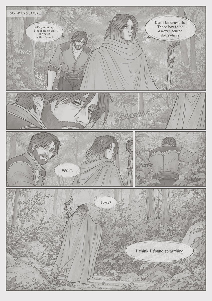 Oduvan_ishche's tweet photo. Following in Your Footsteps (part 3) 

✦ My jayvik post-canon fan comic ✦

#arcane #jayvik https://t.co/9XmeVU9W3u