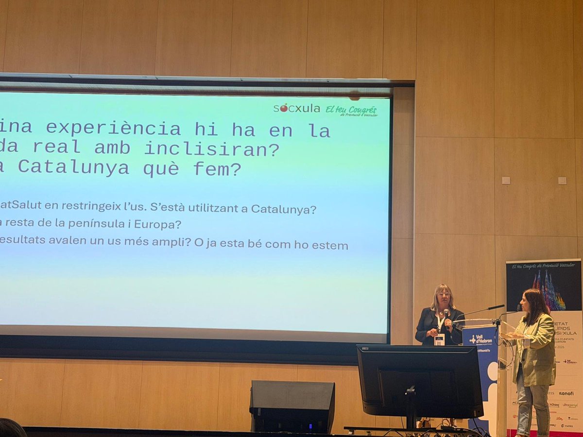unainternista's tweet photo. Presentació de RWE en persones en tractament amb #iPCSK9 #inclisiran #inclicat #realicat
@cristinasoler66
@DaianaIbarretxe
#CongrésXULA2026
@xulacatalunya https://t.co/nZgkfDDrSh