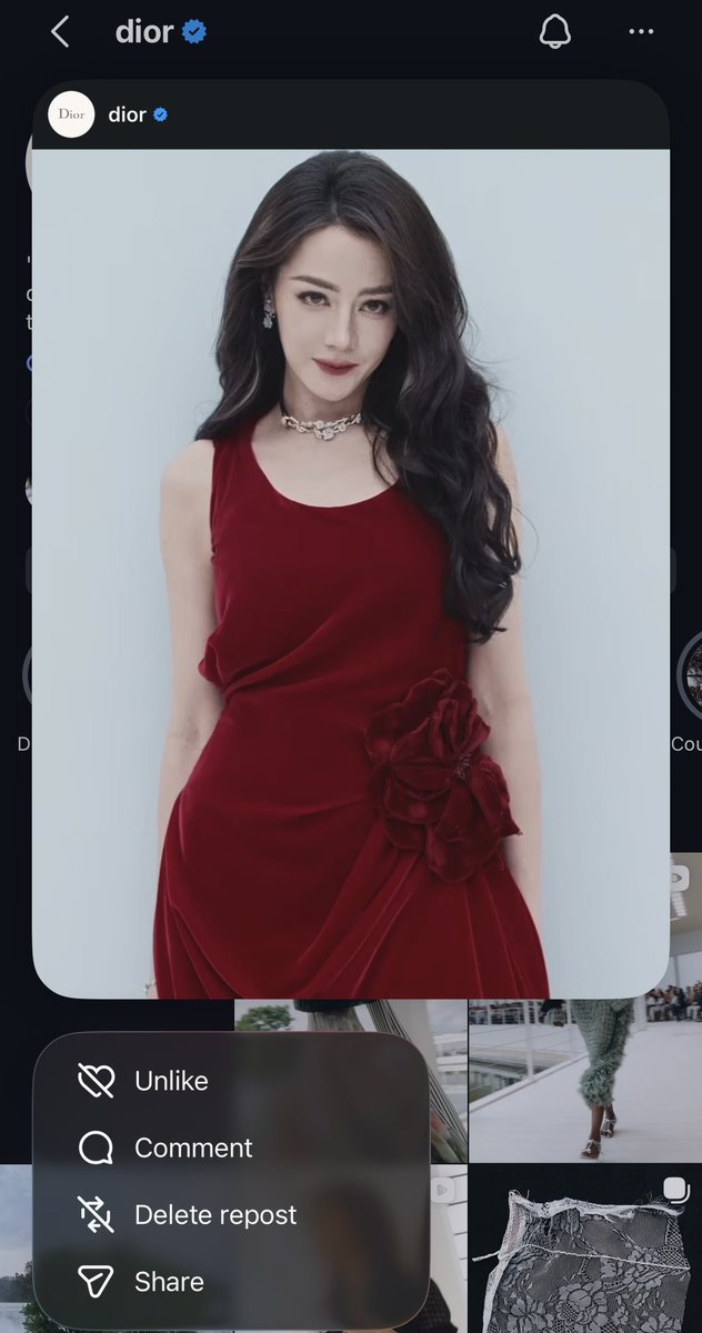 Dilraba_ThAlice's tweet photo. [#Dior's official IG posted]

#ตี๋ลี่เร่อปา ที่งานแฟชั่นโชว์ Dior คอลเลกชันสุภาพสตรี ฤดูร้อน 2027 ✨

ไปกดไลค์ คอมเม้น รีโพสต์กันค่า
🔗: https://t.co/s4s51y7I6k

#dilraba #迪丽热巴 https://t.co/Ape0oDmmRt