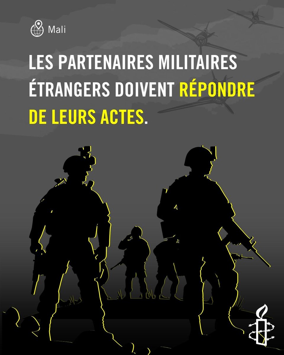 AmnestyWARO's tweet photo. La population a le droit de savoir dans quel cadre opèrent les partenaires militaires étrangers présents au Mali. 

Nous demandons la mise en place d’un mécanisme indépendant de redevabilité pour enquêter sur les violations des droits humains et du droit international humanitaire. 

En savoir plus : https://t.co/aWLg0WSTRP

#Mali #DroitsHumains #ProtégerLesCivilsAuMali #MaliNulNestEpargne