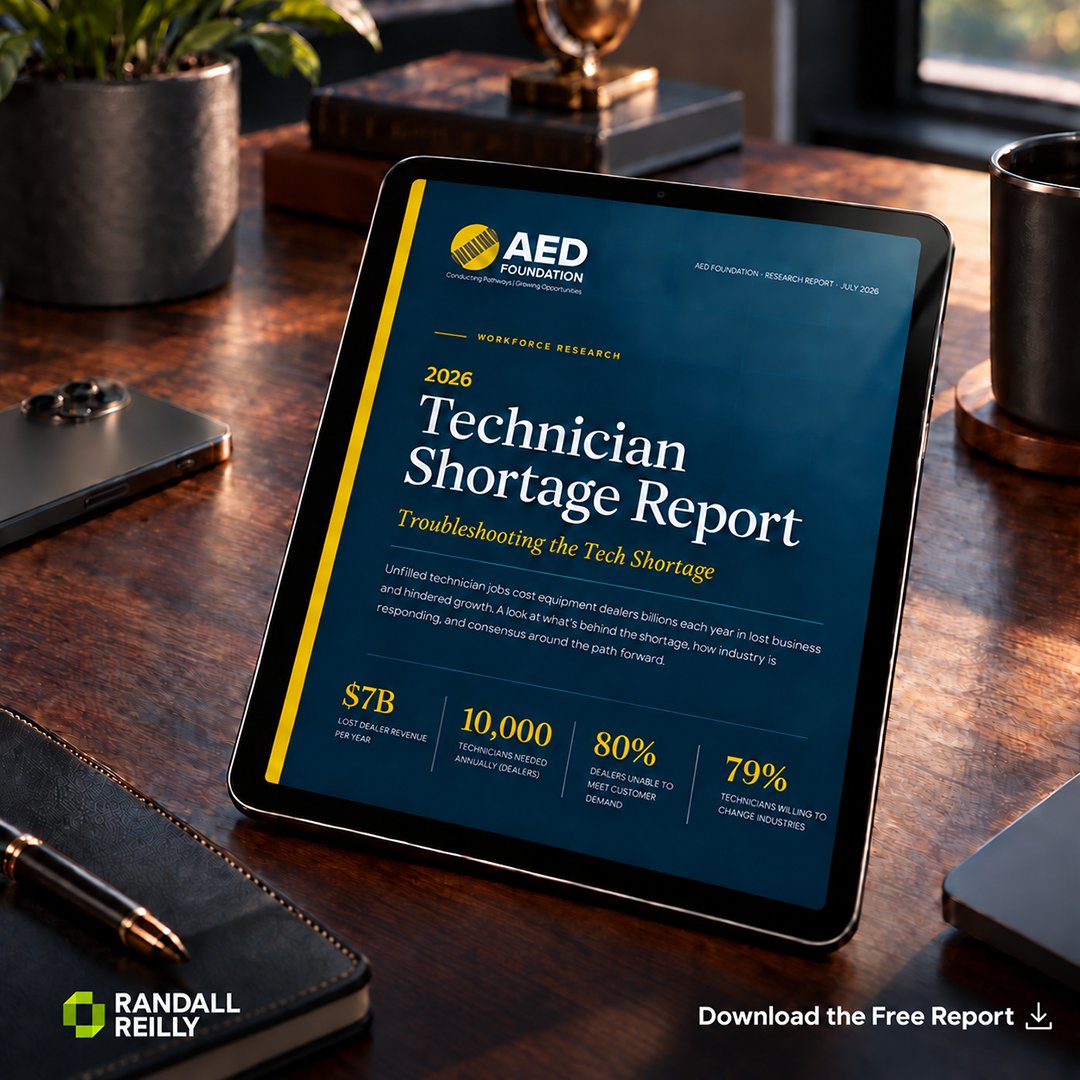 randallreilly's tweet photo. The technician shortage is imposing a staggering $7 billion annual cost on equipment dealers.

Check out the new 2026 report from @RandallReilly for the AED Foundation here 👉 https://t.co/cjb5gcKrK8

#TechnicianShortage
#DieselTech
#EquipmentDealers
#Workforce https://t.co/2VmSdnAAfI
