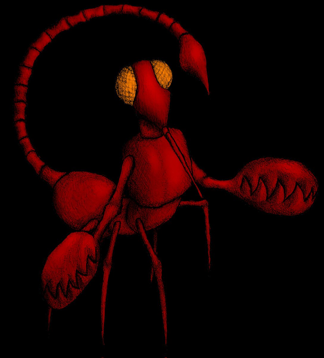 KittydemonO's tweet photo. Day 2 of this series, we have Snapclaw! One of the weaker monsters Kittydemon runs into on his journey, and also one of the first. When making a monster-hunting story, a giant insect is kind of obligatory, and Snapclaw fills that, even if only loosely resembling his inspiration. https://t.co/OlFmhPFllB
