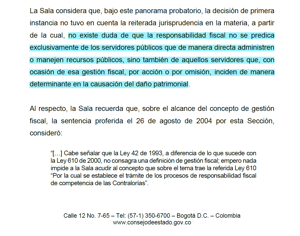 Danihel_40's tweet photo. Los funcionarios que elaboran, revisan o avalan jurídicamente actuaciones contractuales pueden ser fiscalmente responsables cuando sus actuaciones faciliten o permitan decisiones contrarias al ordenamiento jurídico que ocasionen detrimento patrimonial al Estado. https://t.co/AajPhogDhc