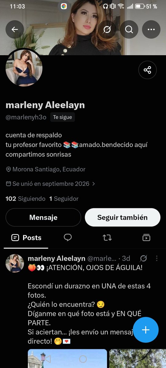IvanRamrezfhvt's tweet photo. @marlenyAleelayn Eres tú marleny https://t.co/BLGOoRnA5d