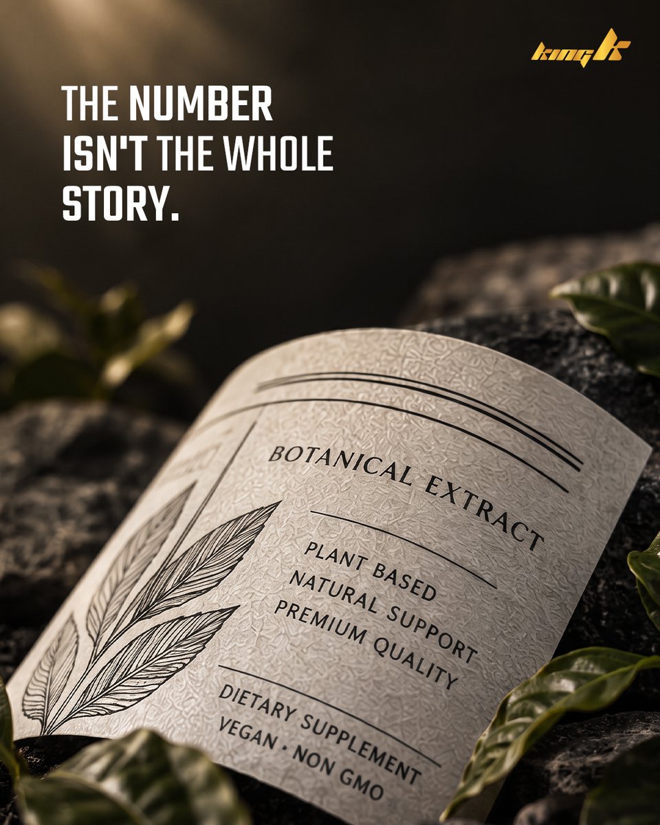 KingK_GRH's tweet photo. Two energy drinks can list the same number and still lie to you.
One measures the whole extract. One measures what actually works.
Read past the number.
#kingk #labverified #21plus https://t.co/nxZEf1gEYN