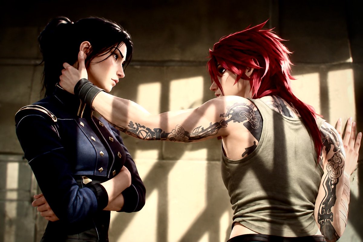 vi_kiramman__'s tweet photo. 💙CaitVi❤ 

#caitvi #vi #caitlyn #arcane https://t.co/eFrgU9Kb0w