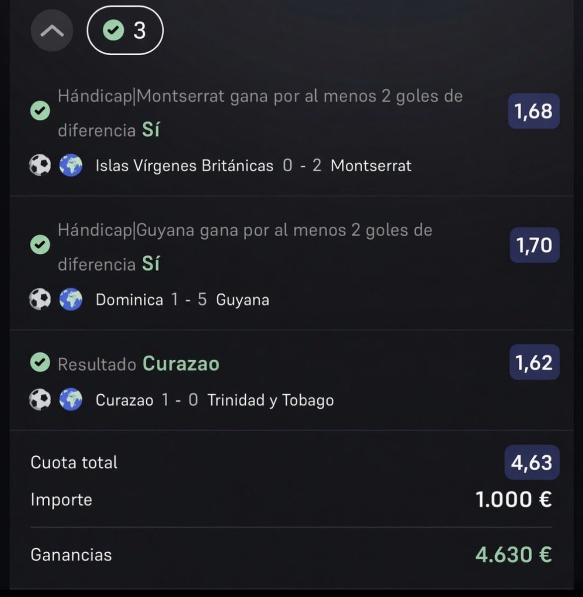 Dualtip2's tweet photo. Parón de selecciones = Dinero fácil🤯💵
Está la dejamos aquí gratis, en nuestro canal tenemos más ganadoras para este finde 🍀🤑
#winamax #apuestasdeportivas https://t.co/lzSvHaxe9B