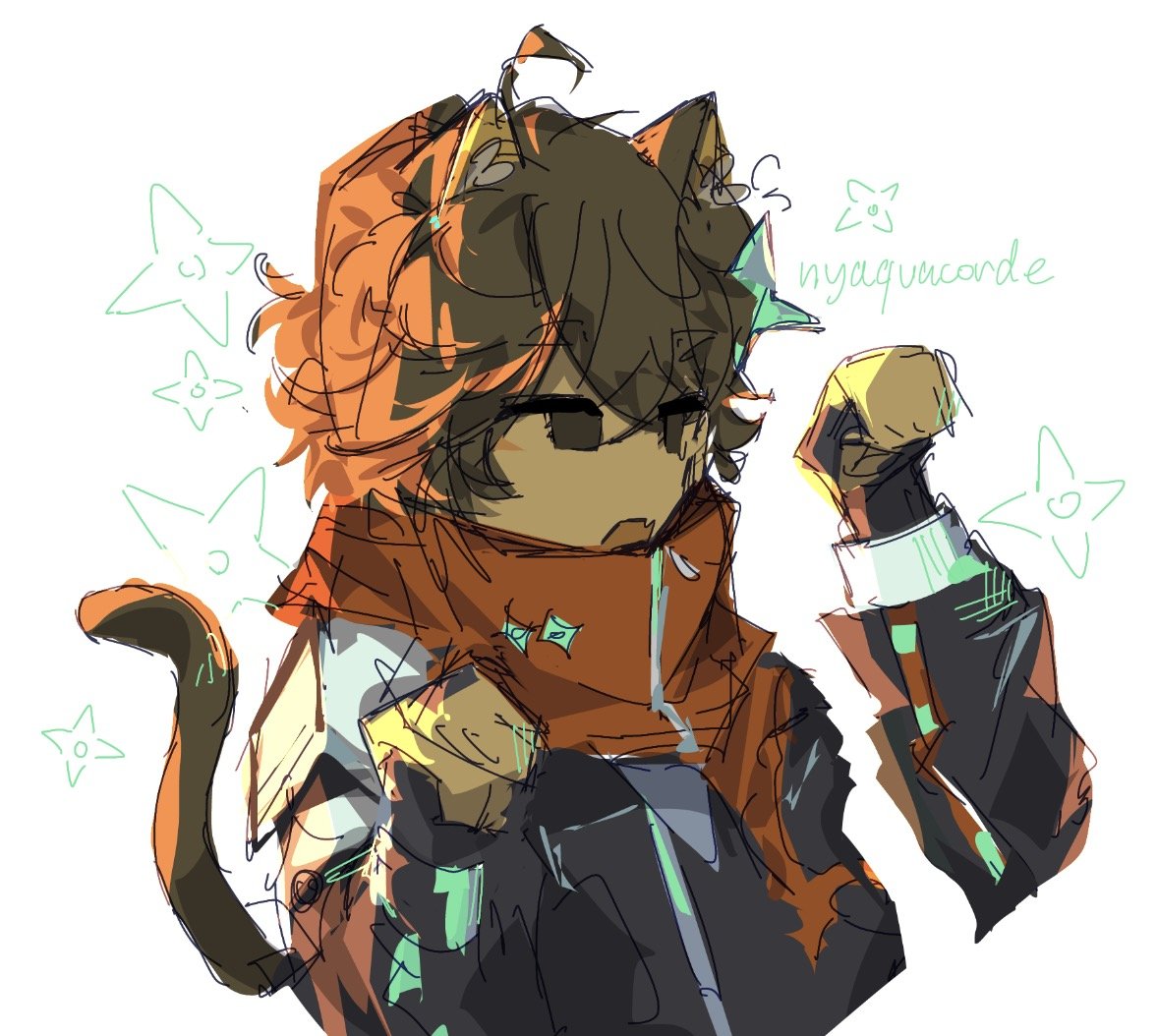 catvnxsu's tweet photo. #aquacordefanart day 2 lighting test https://t.co/QfTyCqO4nP