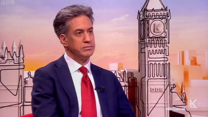 PaulSmi78490476's tweet photo. Ed Milliband should be arrested and interned today, he is a national security risk and as dangerous as any terrorist.   
MI5 should be all over this, they need to break away from the government and work in the national interest. https://t.co/fb1vCzqOWi