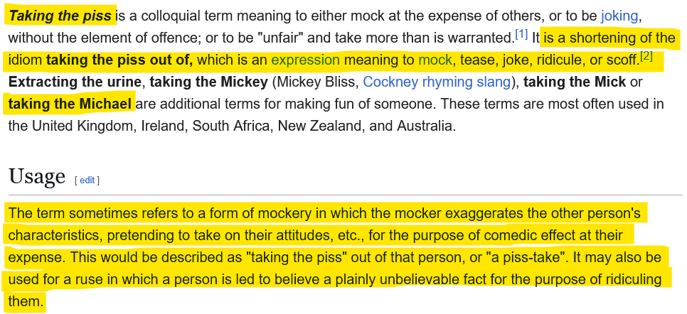 lowqualitynerd's tweet photo. me and @byleriousxjules were having a lovely talk when we realized why #pissgate and the Apiss exist 💀

the Duffer bros might literally be "taking the piss"

here's the definition for anyone unfamiliar with the term https://t.co/TAUNeaB8n2