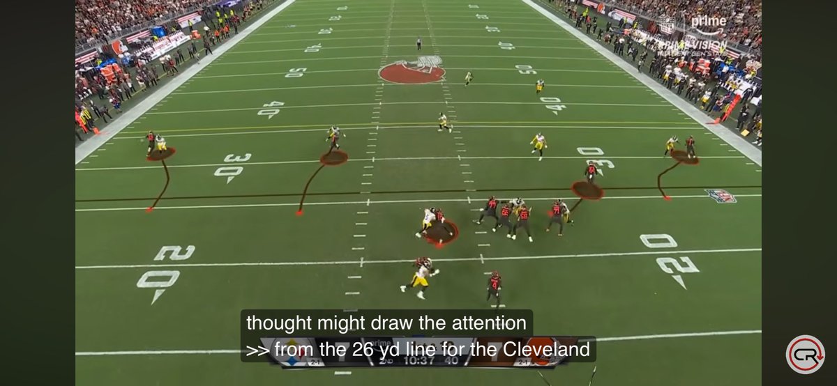 ConradGlaser's tweet photo. @SteelersWRobbie @RookieWatxh There was no safety help overtop. He should have carried that receiver vertically. https://t.co/AFE6Y1SzXc