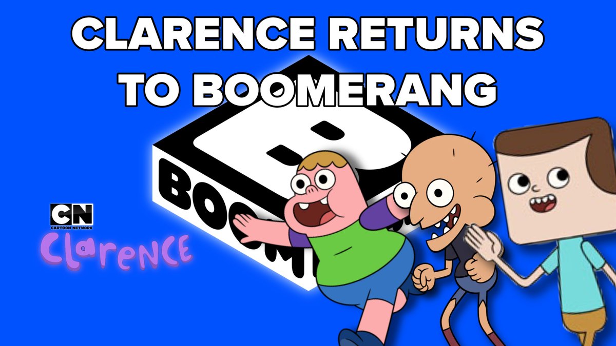 JTCRF2009's tweet photo. Two days ago, Clarence returned to Boomerang after not airing for nearly six years! We are so back! https://t.co/AvO5qSn0OH