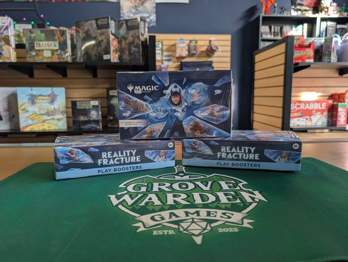 GWardenGames's tweet photo. Reality Fracture singles are HERE!

Are you ready for the epic conclusion of Jace’s story? 

Starting today, we'll have MTG: Reality Fracture singles available to purchase on our website!

Shop singles at https://t.co/oOyABbeRx4

#GroveWardenGames #MTG #Jace https://t.co/ZXisJDb6Dd