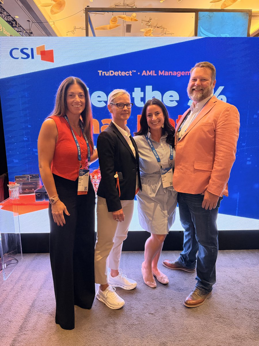 CSIsolutions's tweet photo. A great week at @acams_aml Las Vegas! 🎰

Thanks to everyone who stopped by Booth 205 to talk about how CSI can help community FIs reduce fraud and strengthen financial crime prevention.

We capped it off with great company and Vegas views aboard the High Roller! 🎡 https://t.co/diSMyrdPfT