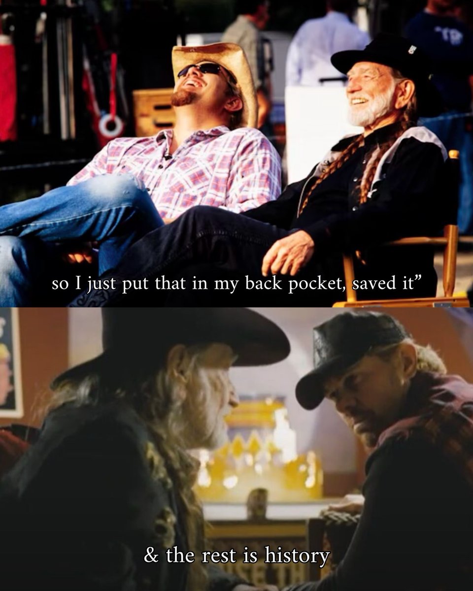 tobykeith's tweet photo. “Beer for My Horses” was an idea Toby held onto for years - and eventually, it came to life in a big way: a duet with @willienelson, a feature-length film, and a six-week run at #1. https://t.co/E5aksMkneL