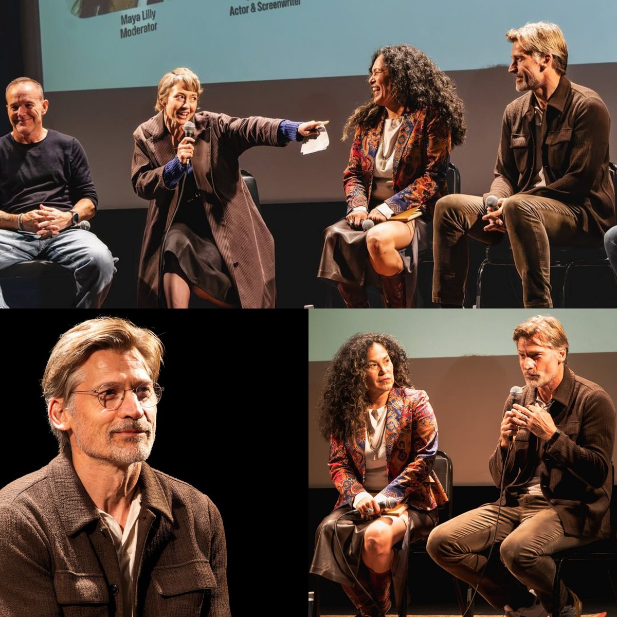 NinaNorlund's tweet photo. A few pics from NCW's appearance at 'Climate Storytelling: A Masterclass on September 22 in NYC during Climate Week 2026 💚
I really would like to know what's being said in the first pic...
📷 credit: gunghoeco IG
#NikolajCosterWaldau #ClimateWeek https://t.co/ybQpdYoFs5