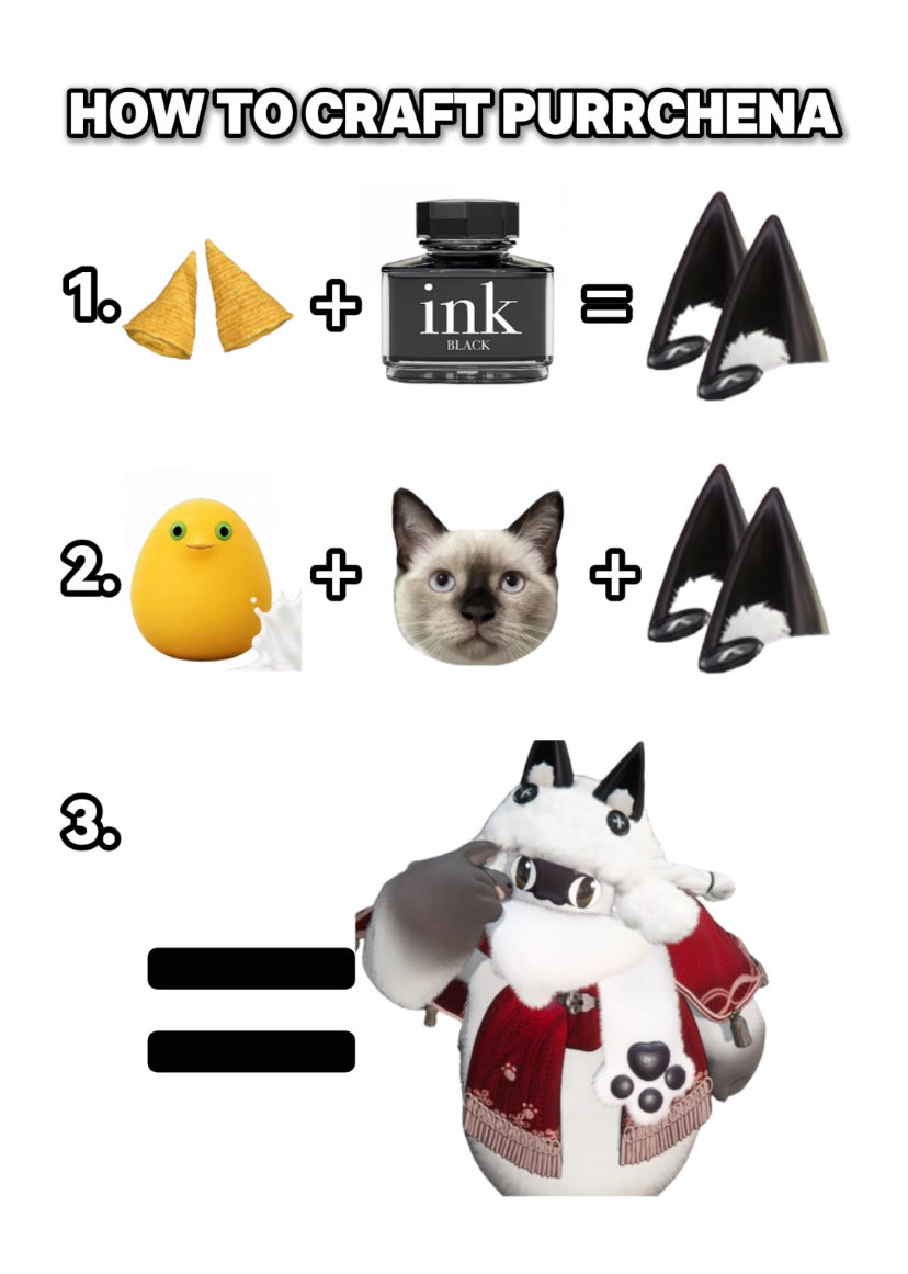 ENDFIELD_SYS's tweet photo. HOW TO CRAFT PURRCHENA #arknightsendfield #endfield #purrchena #meme #fyp https://t.co/uTmv1Adrvz