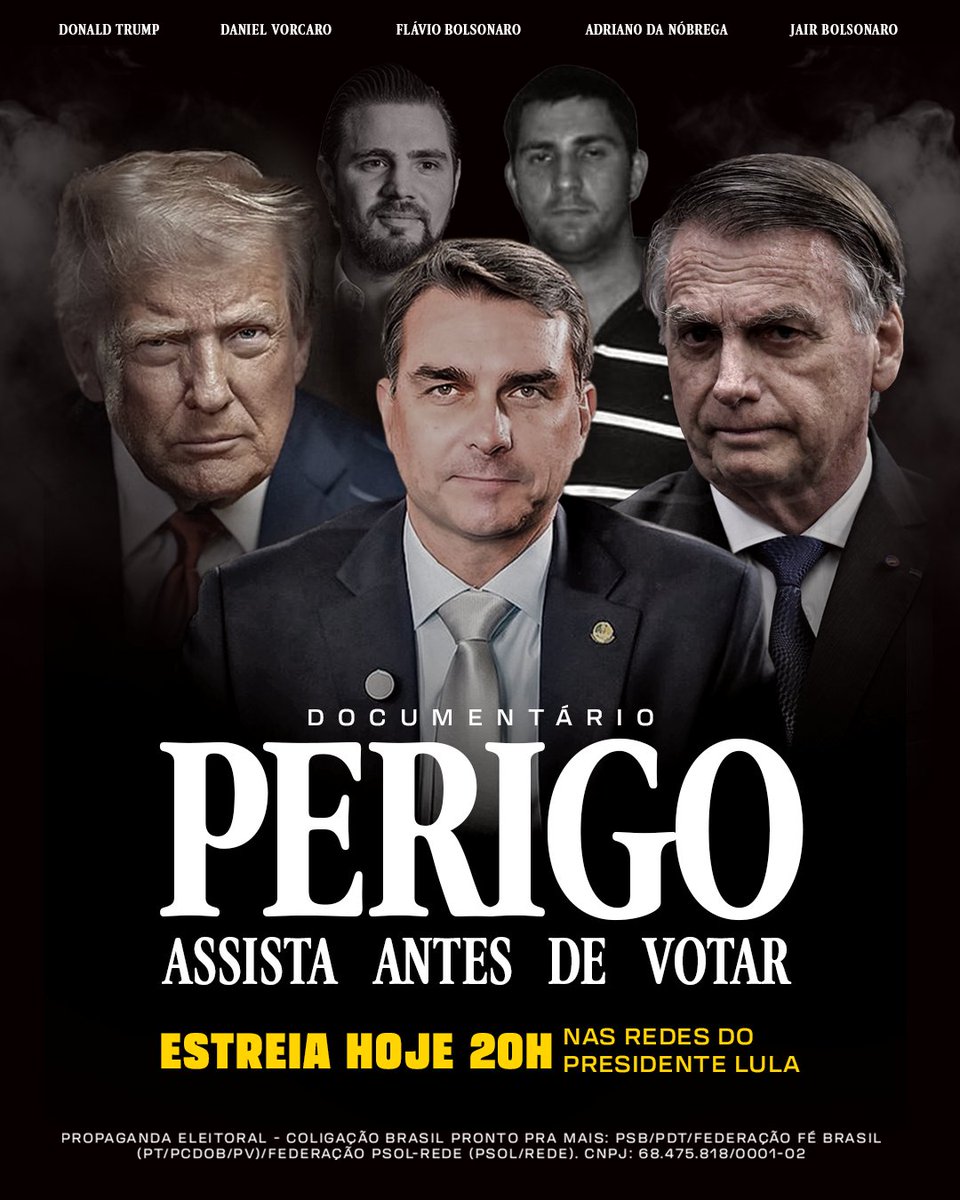 LulaOficial's tweet photo. É a vida dos brasileiros que está em jogo. Hoje às 20h, nas redes do presidente Lula, a história de Flávio Bolsonaro como você nunca viu. https://t.co/WVANgZEkeb