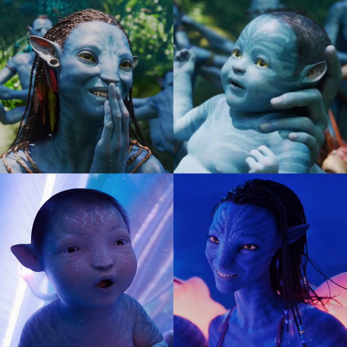 stormborneytiri's tweet photo. neytiri’s special babies: neteyam and pril, both symbolizing hope, light &amp; rebirth for her after grief &amp; war, with neteyam helping her heal and find joy again after the loss of hometree, eytukan and tsu’tey, and pril helping her heal and find joy again after the loss of neteyam💖 https://t.co/T9p7EpSTai