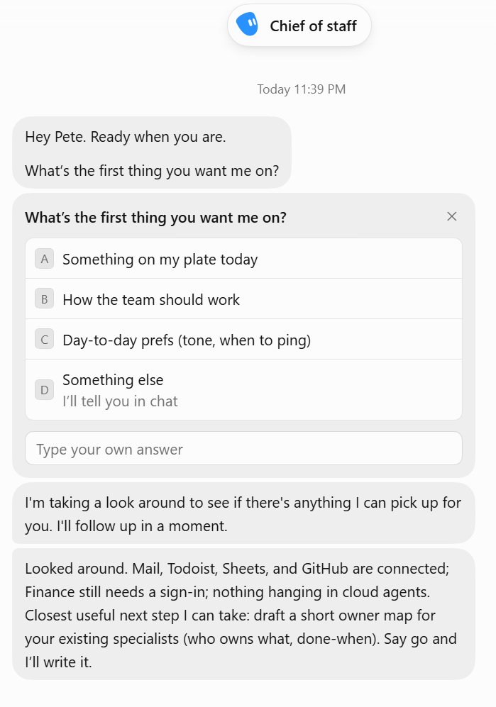 PeteArcticAI's tweet photo. If you want a proper Chief of staff for your Grok Bot setup check this one from @RachelVT42. It knows what it does and feels properly bossy when put into your own Grok Bot environment. 😂 https://t.co/7RcXofcHkP