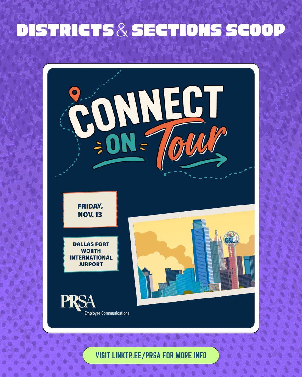PRSA's tweet photo. Across PRSA Sections 👇
🎓 Educators Academy Summit | 10/5
🤖 Strategic AI for comms teams | 10/6
🧬 HLS Conference + Dr. Jamin Brahmbhatt keynote | 10/17–18
🤝 Connect on Tour: DFW | 11/13
Explore more → https://t.co/3S90Y57428
#PRSA #PublicRelations https://t.co/hjsyZDjWmF