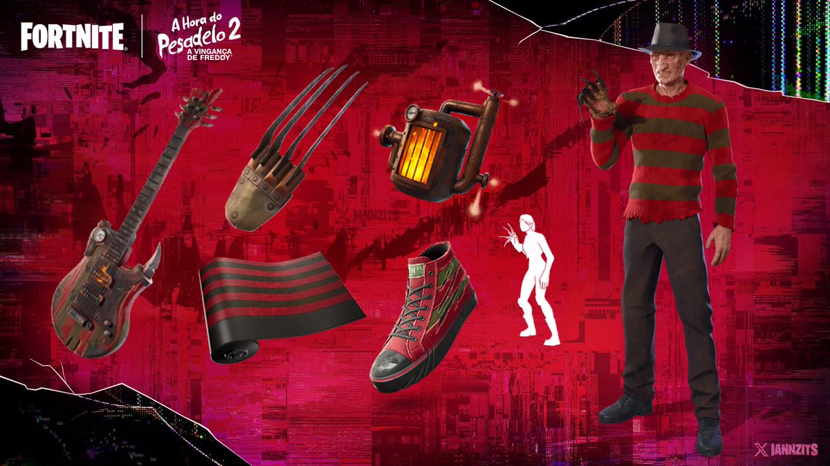 mendesmxx's tweet photo. Freddy Krueger x Fortnite llega HOY a la tienda de Fortnite. https://t.co/bzqeOWOL0j