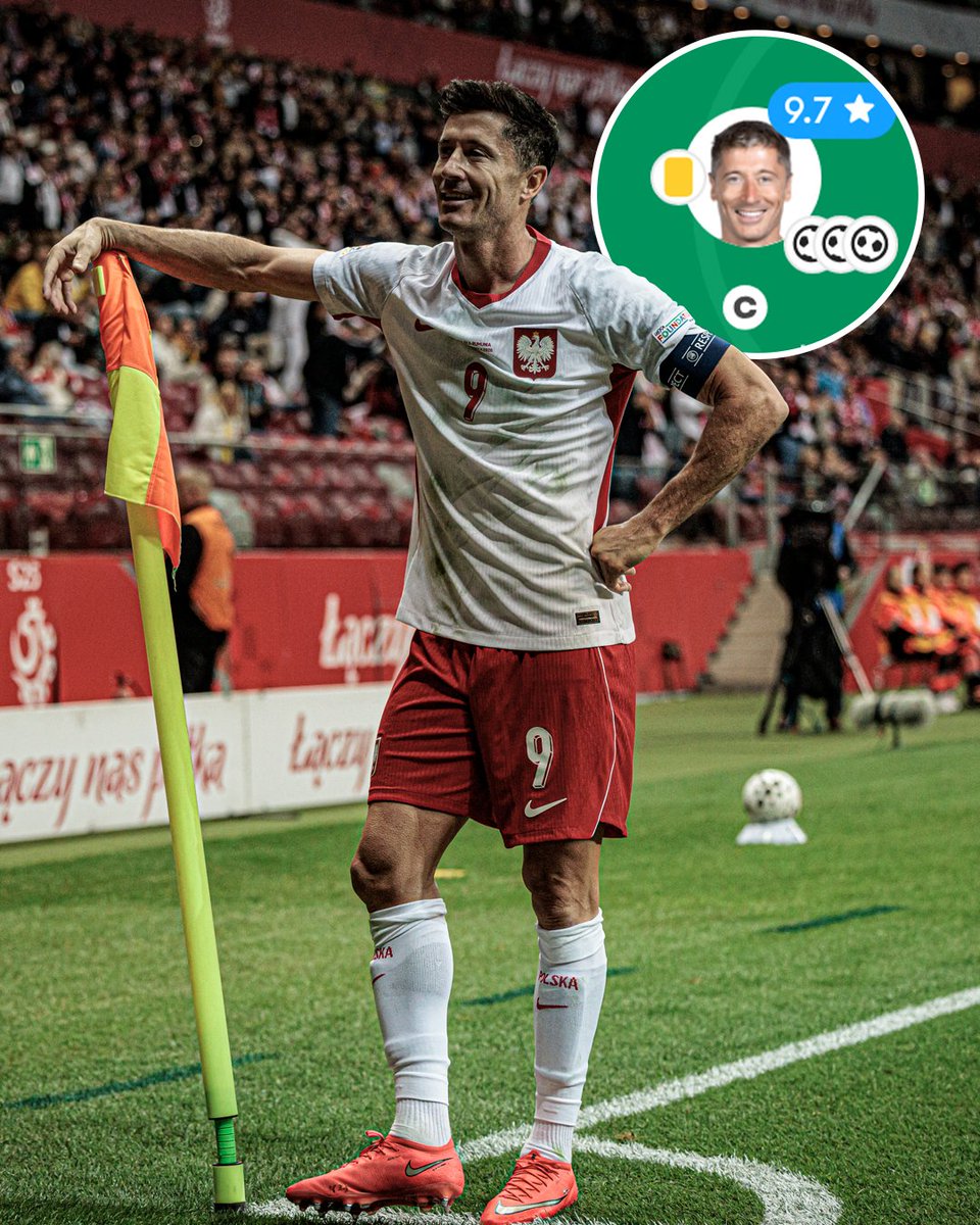 ESPNFC's tweet photo. Robert Lewandowski secured a hat trick to help Poland beat Romania 6-0 😳

Missed this type of performance from him at the World Cup 💔 https://t.co/pwsaO05YNI