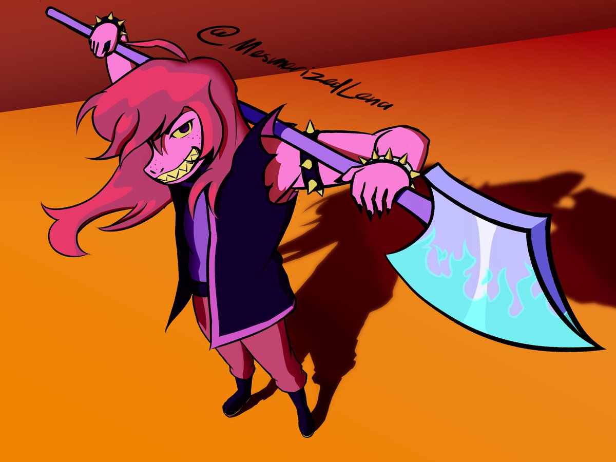MesmerizedLena's tweet photo. Susie from #deltarune 
#deltarunefanart https://t.co/ge7rOYMUdu