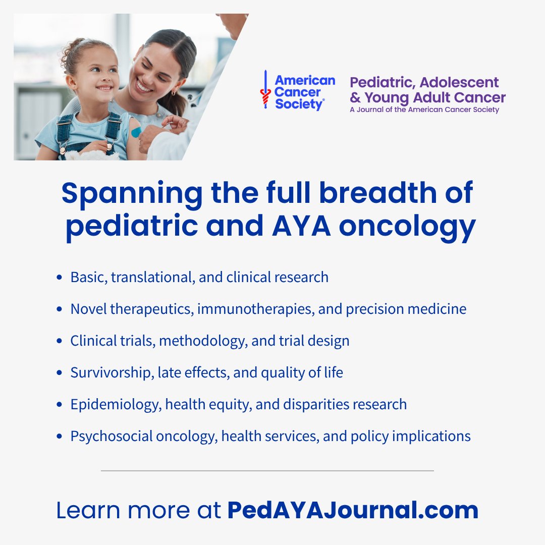 PedAYAJournal's tweet photo. Next stop: Chicago! ✈️
@PedAYAJournal will be at the 2026 @COGorg Fall Meeting, October 6–9.
Will we see you there? Stay tuned for details on where to find us and learn more about the newest journal from @AmericanCancer 💜
#PedOnc #AYACancer #COGFall26 https://t.co/fwhOA6fFw5