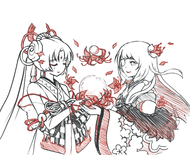 tokkiyasu's tweet photo. Day 2: Bloom
Spider lilies in bloom~

#Onmyoji #Onmyojitober2026 #Shiranui #Higanbana #Fanart https://t.co/FkFcYPpMNJ