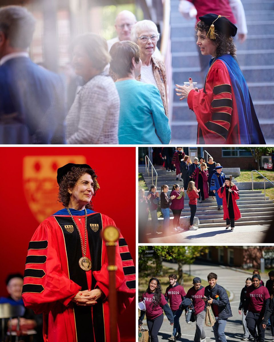 RegisCollege_MA's tweet photo. Look back with us at the inauguration of Dr. Robin L. Cautin as the 11th president in university history!

Full album on our Facebook page. https://t.co/ub79UJjzYx
