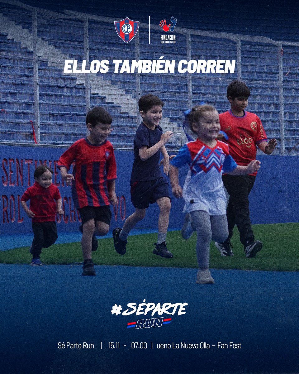 CanteraCCP's tweet photo. ¡Ellos también corren! 👧🏻👦🏻

Preparamos un circuito de 200 metros para chicos de 5 a 11 años. Su primera carrera, en la casa del Ciclón 🏃🏻‍♂️🔵🔴

📅 Domingo 15.11
🕖 7:00
📍 ueno La Nueva Olla - Fan Fest

🔗 Inscribilos en en https://t.co/uyMWCg57mq

#𝑺𝒆́𝑷𝒂𝒓𝒕𝒆𝑹𝒖𝒏🌪️ https://t.co/QPAHNxuvyg