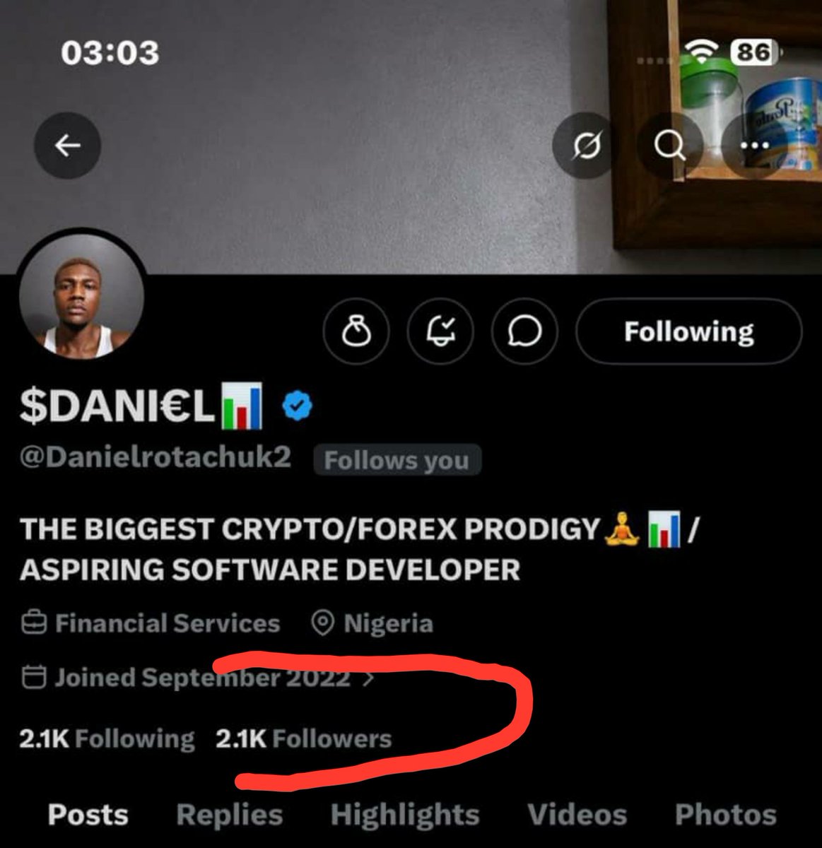 Danielrotachuk2's tweet photo. 3 months ago, I was at 2K followers.

Today, I’m at 6K. ❤️

I really appreciate everyone who has followed, supported, and engaged with my content.

10K soon, by God’s grace. 🤲🏽❤️ https://t.co/CtkVT64Doy