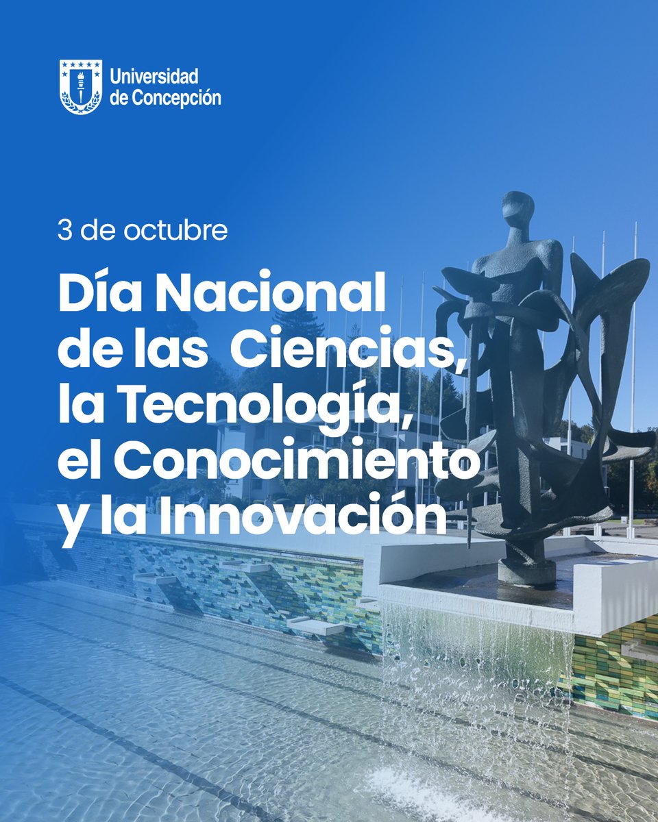 udeconcepcion's tweet photo. En el Día Nacional de las Ciencias, la Tecnología, el Conocimiento y la Innovación, la Universidad de Concepción destaca el trabajo de sus investigadoras, investigadores y equipos, cuya labor traduce el rigor científico en respuestas para nuestra sociedad https://t.co/rx1AccEf8W