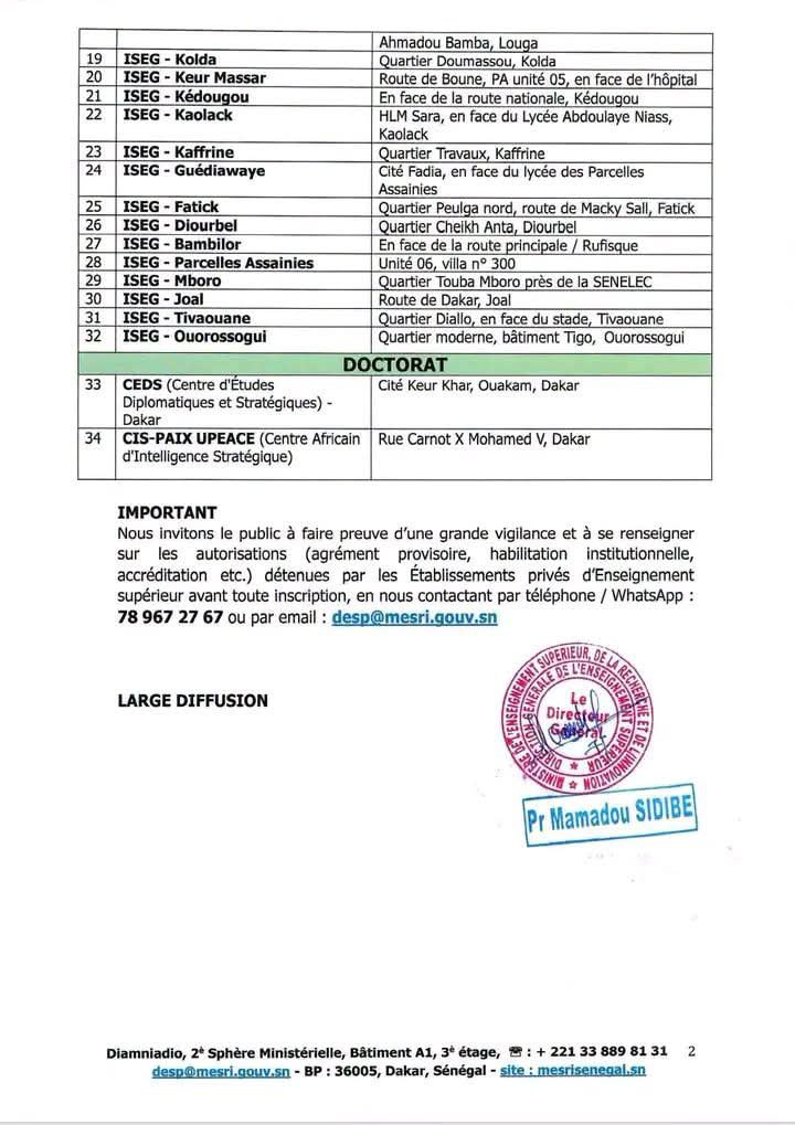 dp_soi61427's tweet photo. Enseignement supérieur : le ministère publie une « liste noire » d'établissements privés non reconnus https://t.co/m5sfGFeSKJ