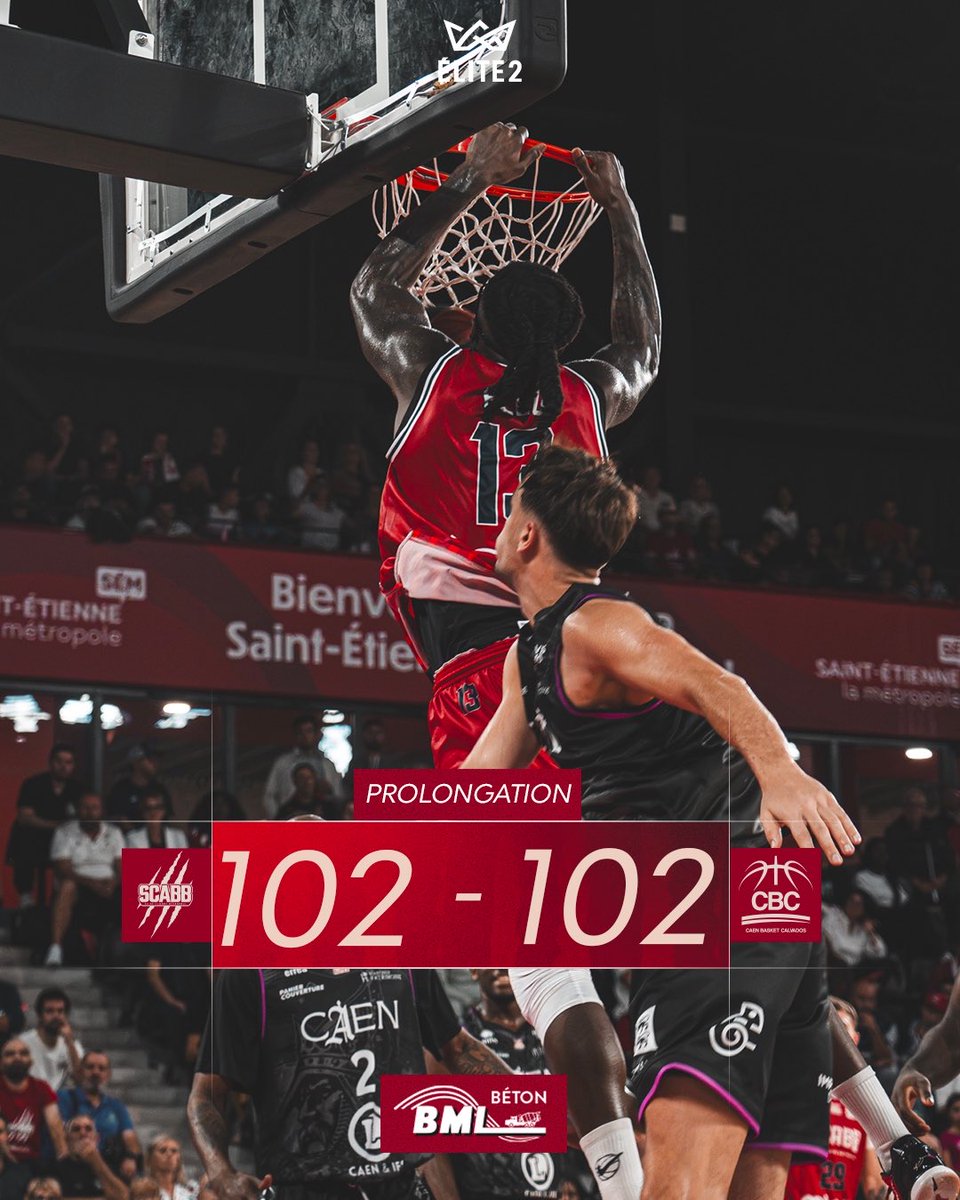 scabbasket's tweet photo. ⏱️ PROLONGATION - QUEL MATCH ! On repart pour une deuxième prolongation !!
102-102
#SCABBCAEN https://t.co/8xpSatwbxJ
