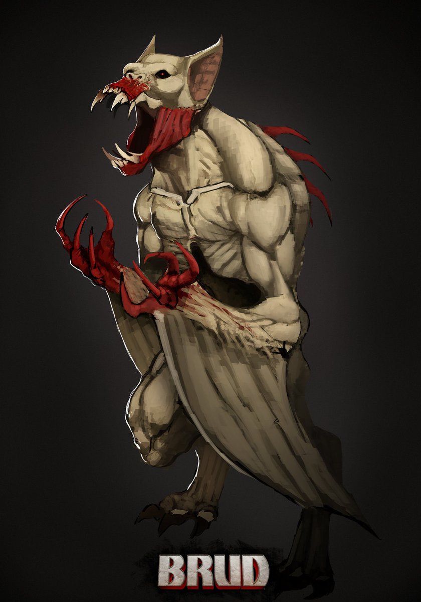 need2render's tweet photo. SHRYKR. 

Was super sick designing this guy! 

@WrongTurnGames https://t.co/OAw5XZFDTx