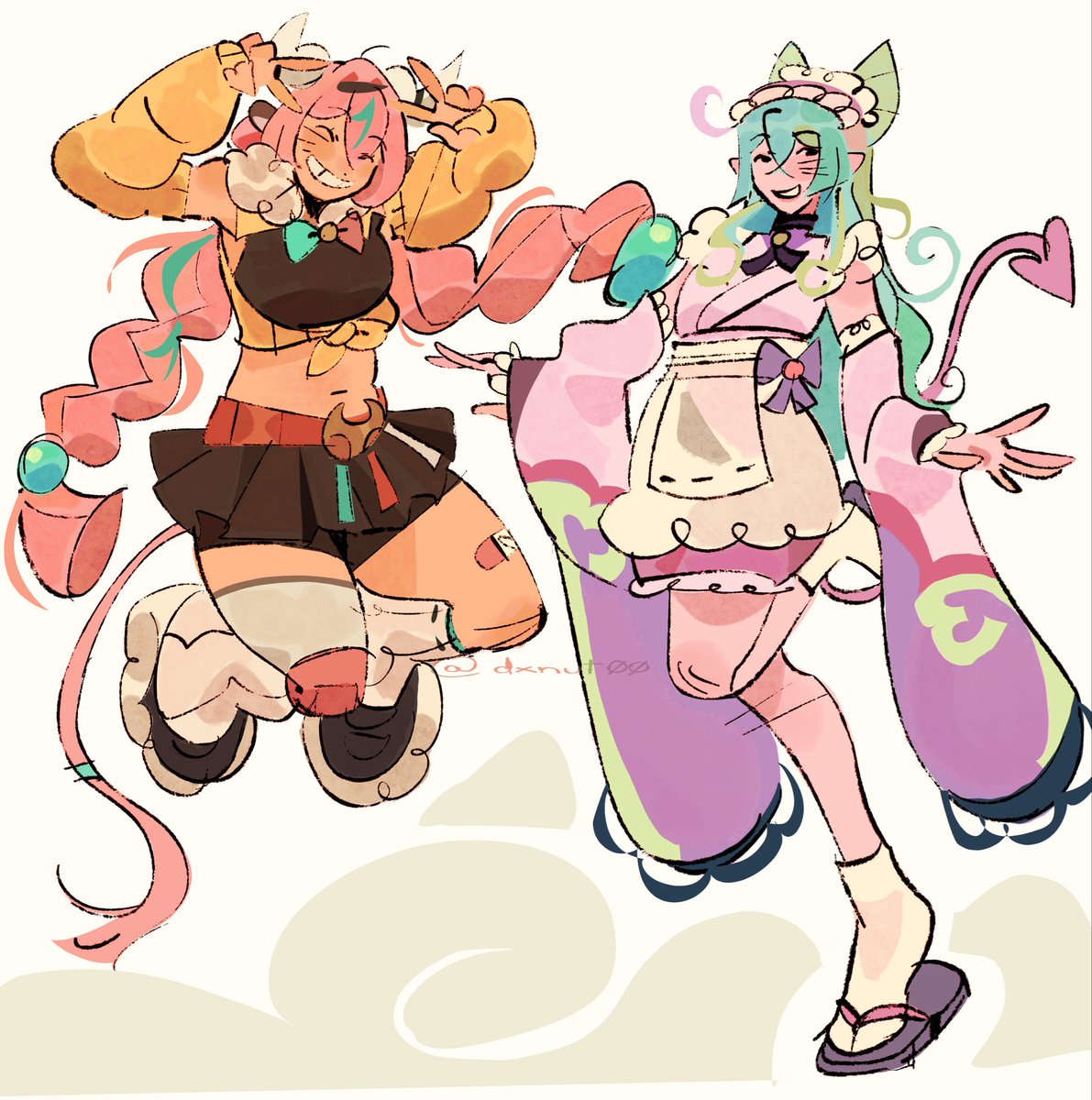 dxnut00's tweet photo. drawing silly poses from my old sketchbook that I struggled with when I was younger ☹️
#GenshinImpact #Varesa #Mizuki https://t.co/5uEpSzU84H