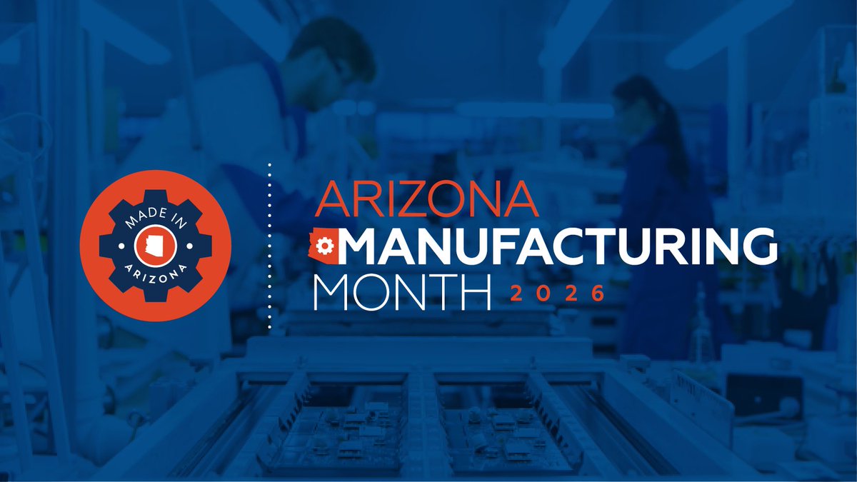 azcommerce's tweet photo. Happy #ManufacturingDay!

Arizona is home to one of the nation’s strongest, fastest‑growing manufacturing sectors — powering tens of thousands of high‑skill jobs, attracting record investment, and driving economic opportunity statewide.

Read more: https://t.co/FK0KzROSzh https://t.co/wOWBsftsKf