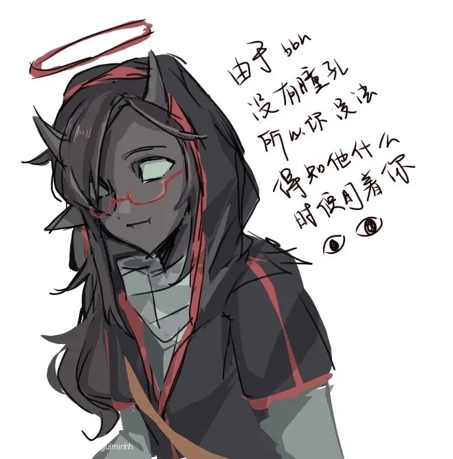 quitmii323's tweet photo. 两个脑洞，我的字太丑了不知道能不能看懂sos
大概是→
1 因为bbh没有瞳孔所以你不知道他什么时候盯着你，感觉像恶魔一样特别帅
2 skp向bbh道歉的时候总说“my bad（我的错）”，但是也可以理解为“我的bad”
#badboyhalo #skeppy #skephalo https://t.co/7cZTQgz7JK